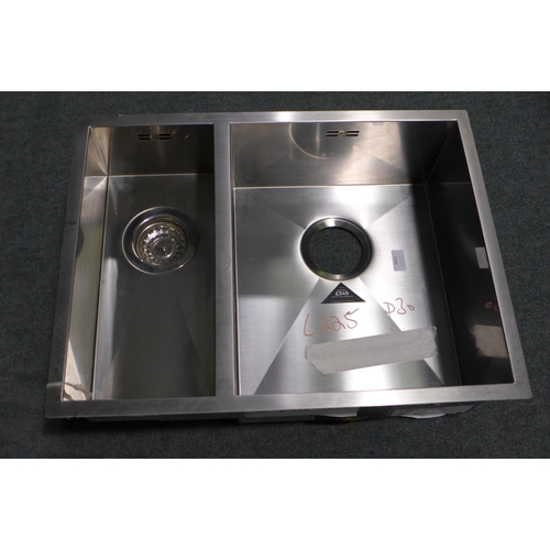 3051 - Cuba 1.5 Bowl Stainless Steel Sink (400x500)  * This lot is subject to VAT (410-225)