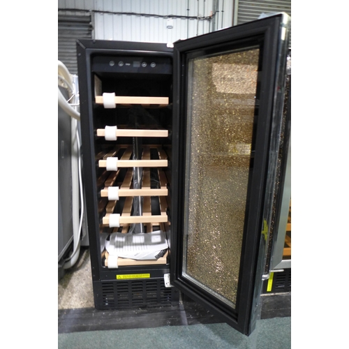 3061 - Viceroy Under Counter 30cm Wine Cooler - DAMAGED DOOR model:- WRWC30BKED * This lot is subject to VA... 