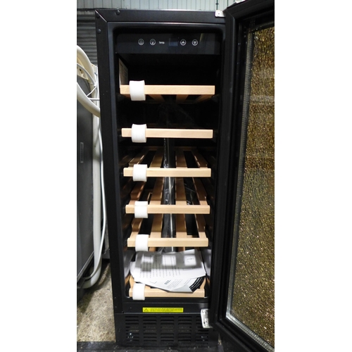 3061 - Viceroy Under Counter 30cm Wine Cooler - DAMAGED DOOR model:- WRWC30BKED * This lot is subject to VA... 