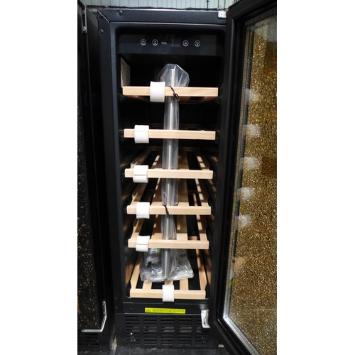 3062 - Viceroy Under Counter 30cm Wine Cooler - DAMAGED DOOR model:- WRWC30BKED * This lot is subject to VA... 