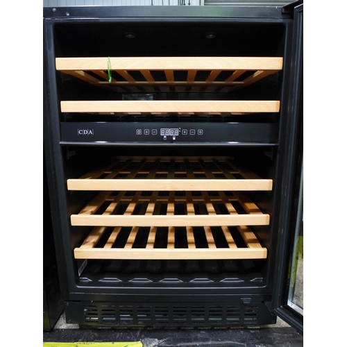 3064 - CDA Under Counter 60cm Wine Cooler - model:- FWC604BL  * This lot is subject to VAT (410-199)