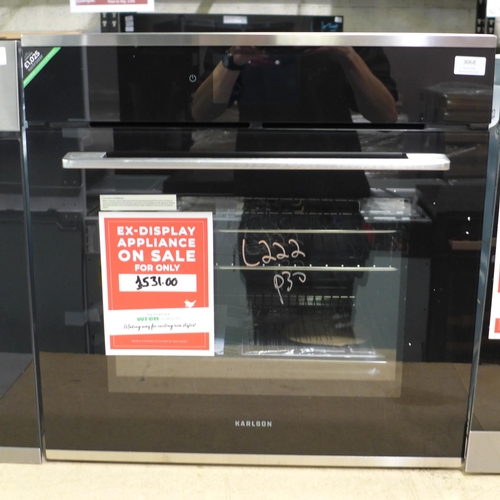 3068 - Karlson Single Pyrolytic Oven - Stainless Steel (H595xW595xD546) - Model: TFT0VSS * This lot is subj... 