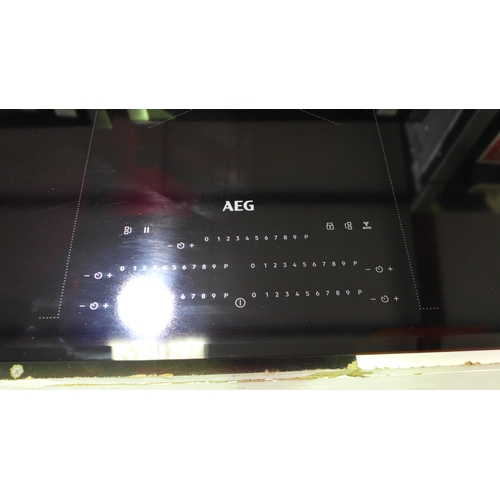 3077 - AEG  5 Zone Induction Hob - Model: IKE85751FB * This lot is subject to VAT (410-9)