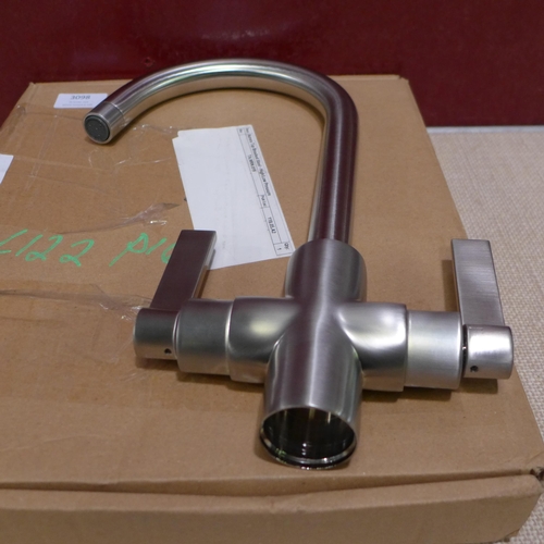 3098 - Aurora Brushed Steel Tap  - High/Low Pressure (413-122)   * This lot is subject to vat