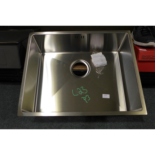 3135 - Idro Stainless Steel 1.0 Bowl Sink - (400x500) (413-23)   * This lot is subject to vat