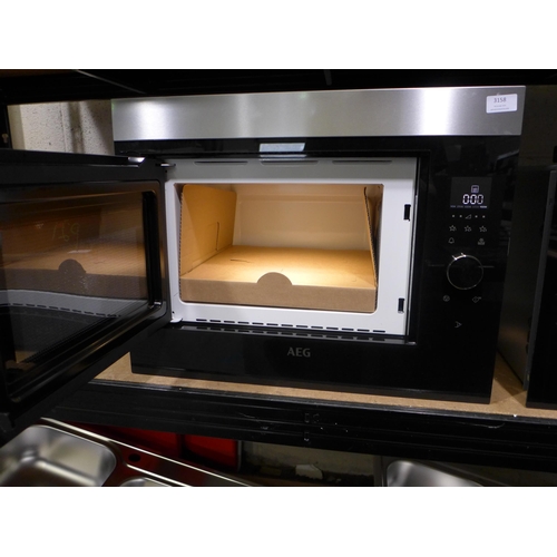 3158 - AEG Wall Microwave (H459xW596xD404 ) - model no.:- MBE2658SEM, original RRP £407.50 inc. VAT  (413-1... 