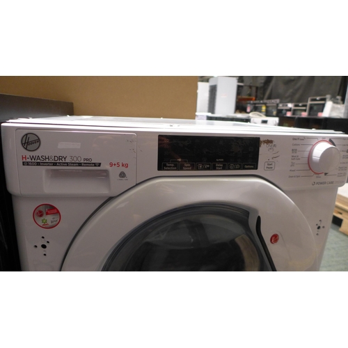 3166 - Hoover H-wash & dry 300 Pro Integrated Washer Dryer (9kg)  * This lot is subject to VAT (410-108)