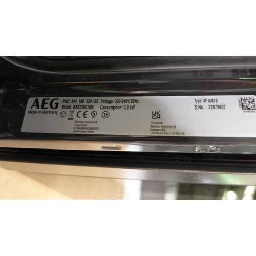 3182 - AEG Multifunction Oven (H594xW595xD567) - model no.:- BES355010M, original RRP £340.83 inc. VAT  (41... 