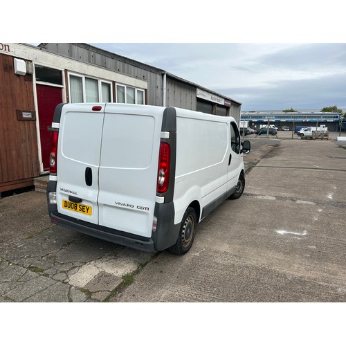 2486 - Vauxhall Vivaro 2700 CDTI SWB panel van DU08 SEY 2008 diesel 1995cc - On view Friday 9.30 - 5.00 and... 