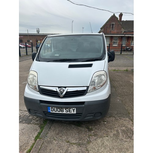 2486 - Vauxhall Vivaro 2700 CDTI SWB panel van DU08 SEY 2008 diesel 1995cc - On view Friday 9.30 - 5.00 and... 