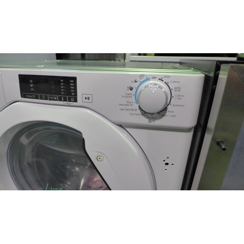 3216 - Candy  Integrated Washer Dryer (9kg) (H820xW600xD525) - model no.:- CBD 495D1WE, original RRP £412.5... 