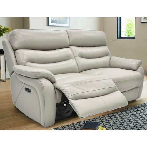 1468 - A Fletcher 3 seater light grey power recliner sofa, original RRP £1124.99 + VAT (4167-18) * This lot... 