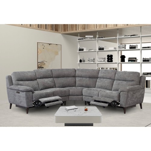 1459 - A Grace charcoal power recliner corner sofa, original RRP £1416.66 + VAT (4167-50) * This lot is sub... 