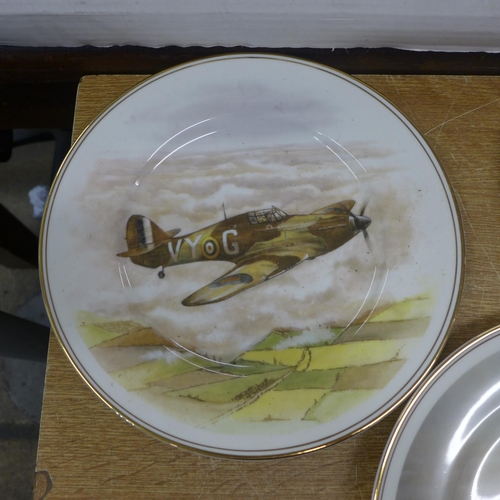 2137 - Five decorative military plates