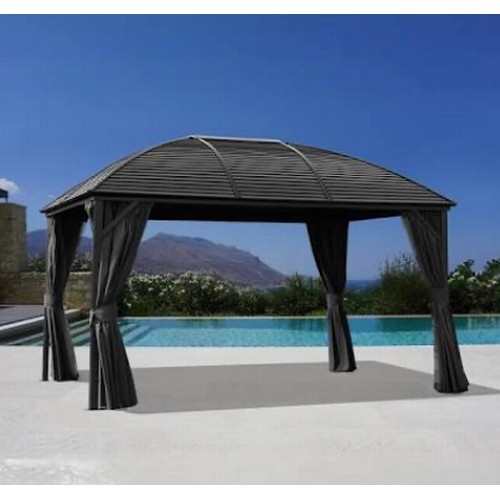 1548 - A Sojag Moreno 10X16 gazebo sun shelter with galvanised roof, original RRP £1583.32 + VAT (4167-42) ... 