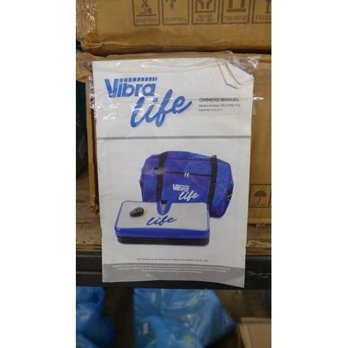 2388 - A Vibro Life plate - blue - unused