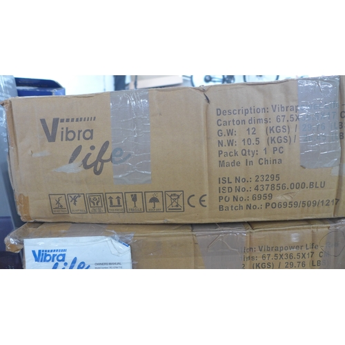 2389 - A Vibro Life plate - red - unused