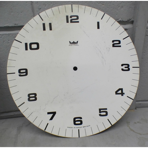 1075 - A collection of Smiths Astral clock dials, other dials and hands (ex-shop stock) **PLEASE NOTE THIS ... 