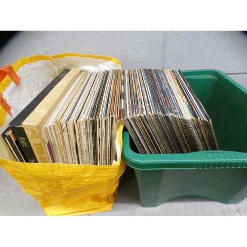 1081 - A large collection of Pop, Rock and 60's LP records, over 100 including Buddy Holly, Spencer Davies ... 