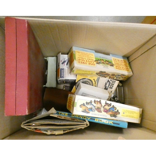 1095 - Assorted items; Scalextric, model vehicles, metalware, glass, etc. (six boxes) **PLEASE NOTE THIS LO... 