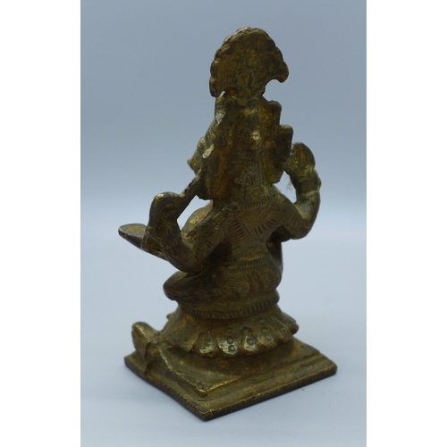 641 - A bronze model of Ganesh, 11cm