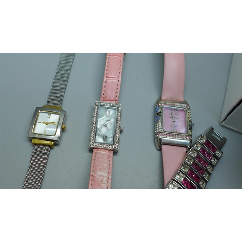 646 - A Krug-Bauman wristwatch, lady's wristwatches and a pendant watch