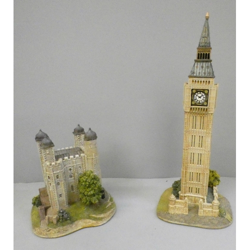 662 - Lilliput Lane Britains Heritage Big Ben and Tower of London, boxed