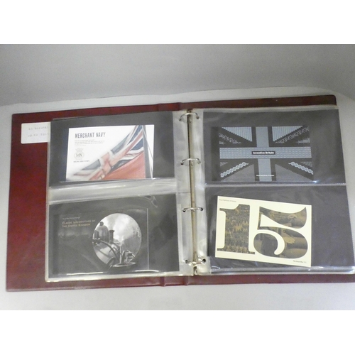 668 - Two albums of stamps and a collection of twenty-two stamp books/book of stamps including Football He... 