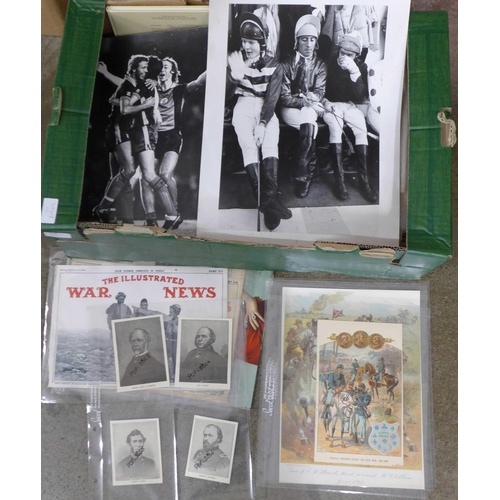 710 - Ephemera, mixed box selection, including Christies's Hardback Catalogue Vershbow Collection Vol. III... 