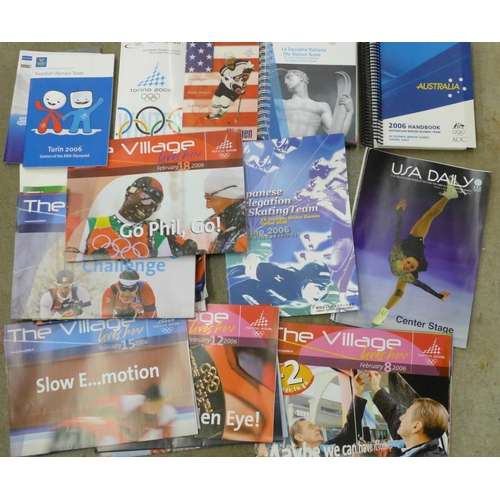 715 - Winter Olympics, Turin 2006, Country handbooks, including Germany, Australia, Italy, Estonia, Sweden... 