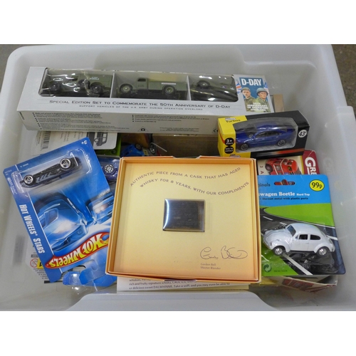 731 - Die-cast model vehicles, Hot Wheels, Corgi, etc., boxed