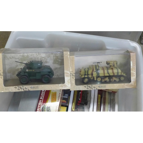 740 - A box of die-cast and other model vehicles, boxed