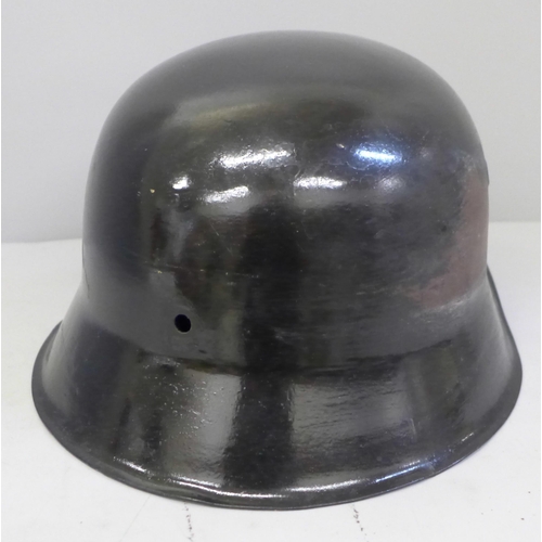 744 - A German M42 helmet shell, repainted