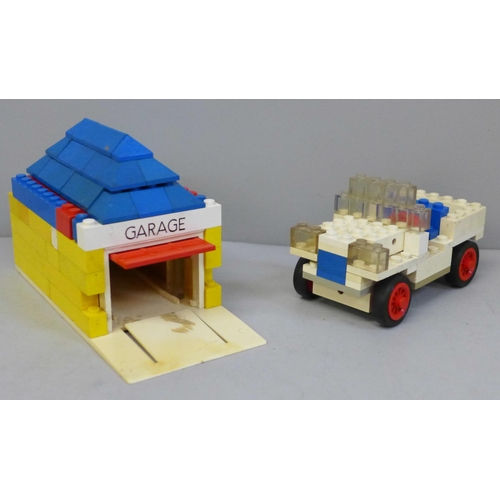 765 - A collection of Lego from 1960s, complete models with instructions from 330 Series; Trucks, Cranes, ... 