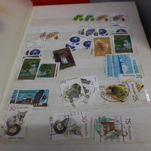 774 - Stamps; a box of stamps, covers, etc.