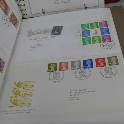 776 - An album of First Day Covers, loose First Day Covers and two albums of Royal Events Covers