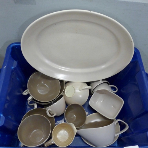 792 - Two boxes of Poole Pottery tea and dinnerwares **PLEASE NOTE THIS LOT IS NOT ELIGIBLE FOR POSTING AN... 