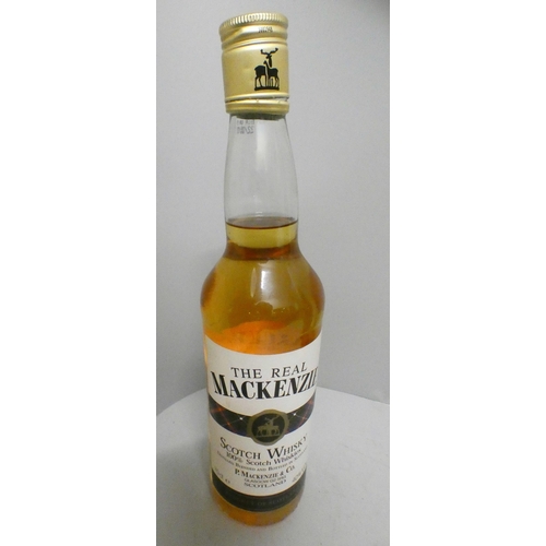 798 - A bottle of The Real Mackenzie scotch whisky, Camoviejo Rioja and Gala Clubs demi-sec sparking wine