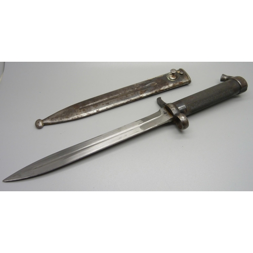 833 - A Swedish EJ-AB Mauser bayonet with scabbard