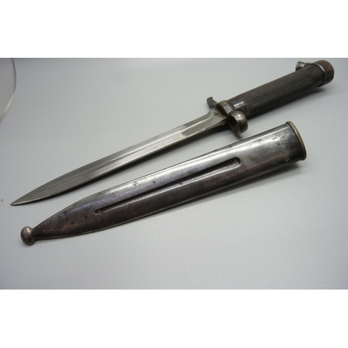 833 - A Swedish EJ-AB Mauser bayonet with scabbard