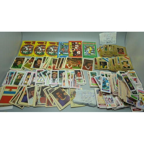 Two collections of Topps Chewing Gum football cards, 1980 and 1981, six ...