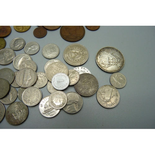 883 - A collection of foreign coins