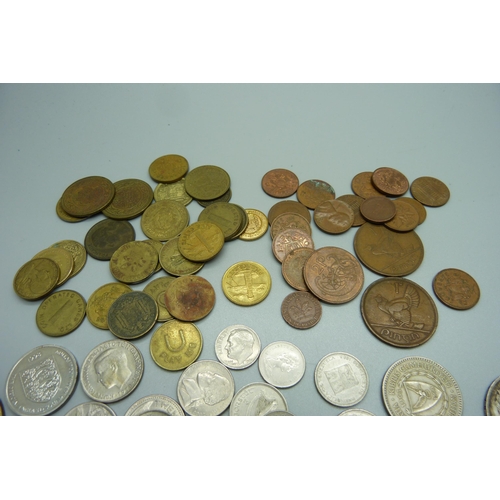 883 - A collection of foreign coins