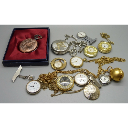 894 - Fob, pendant and pocket watches