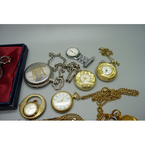 894 - Fob, pendant and pocket watches