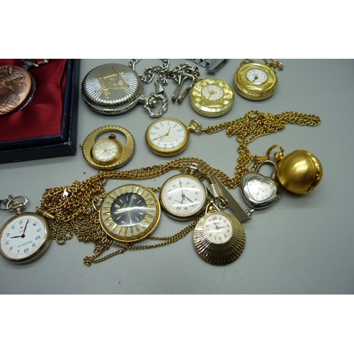 894 - Fob, pendant and pocket watches