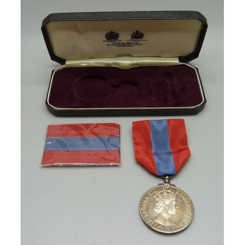 896 - An Imperial Service Medal to Francis Widdison, with box