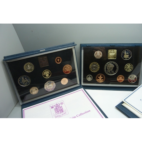 899 - Seven Royal Mint GB proof coin sets