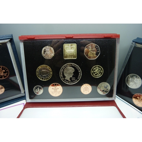 899 - Seven Royal Mint GB proof coin sets