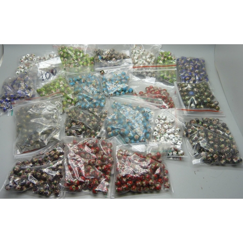 911 - 1800 cloisonne vintage style beads